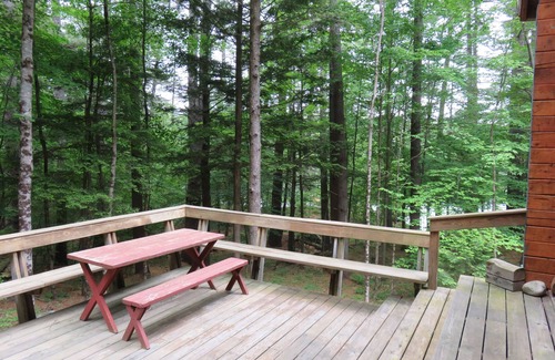 Sandwich Cabin | Secluded, Lakeside Log Cabin on Squam Lake with private dock