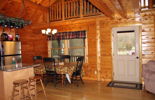 Brookville Cabin | Secluded Log Cabin getaway, with hot tub, and a beautiful view.