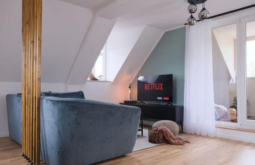 Kahnsdorf Apartment | See ums Eck Moderne Fewo am Hainer See