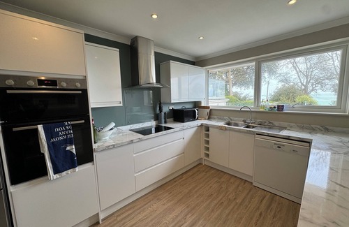 Seaview House | Seefeld contemporary holiday home, large balcony, garden and gorgeous sea views