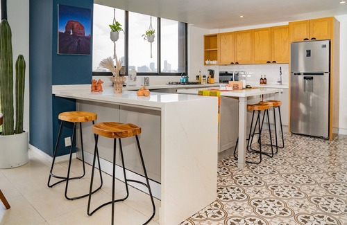 La Condesa Apartment | Serenity Condesa 3 Bedroom Condo w/AC, Castle & sunset view with AC 10 guests