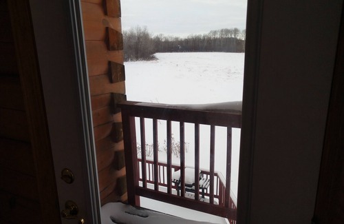 Hillman House | Serenity Lodge, large luxury true log estate up north on 75 acres