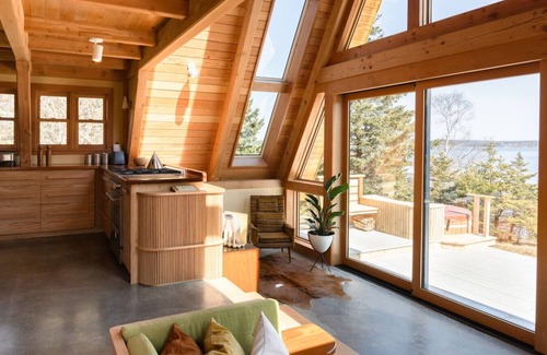 LaHave Cabin | Shackup A-frame— Private Hot Tub & Beach Access