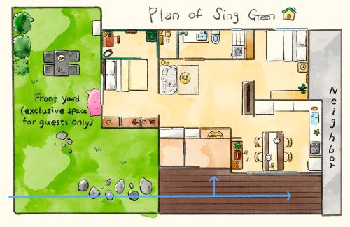 Seongbuk-dong House | Sing Green Seoul pension painting poetry and songs