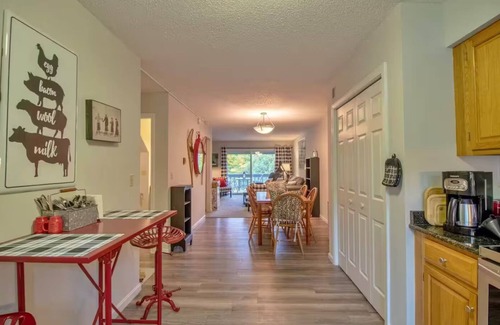 East Burke Condo | Ski-in Condo on Mountain Woodstove/Hot Tub Access