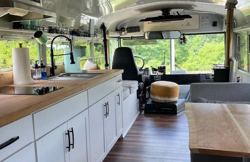 Elton House | Skoolie New River Gorge - Greenie