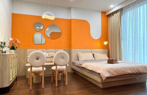 Van Mieu Apartment | SKYLINE SERENITY APARTMENT - Free Rooftop Pool & Private Fitness, Masteri B Vinhomes Smart Ha Noi - Mochie Homestay