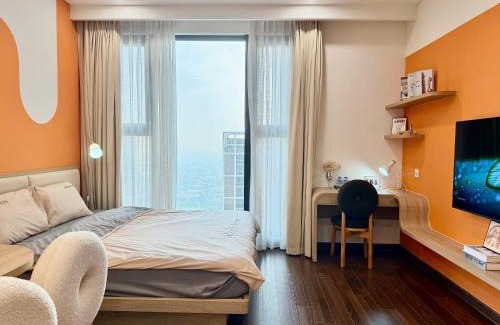 Van Mieu Apartment | SKYLINE SERENITY APARTMENT - Free Rooftop Pool & Private Fitness, Masteri B Vinhomes Smart Ha Noi - Mochie Homestay