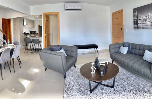 Santo Domingo Condo | Spacious 3 Bdrm Condo, 2nd Floor Family Area, Full AC, King Bed, Wi-Fi