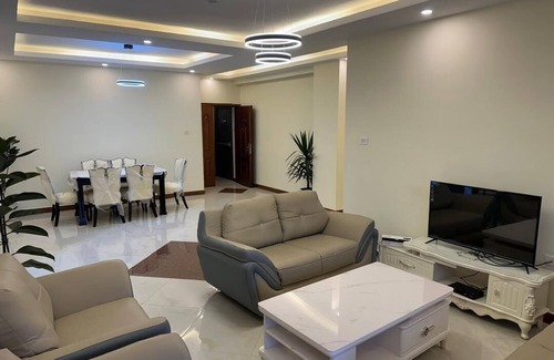 Kirkos Apartment | Spacious 3-bedroom apartment with Gym room and AC in vibrant Addis Ababa