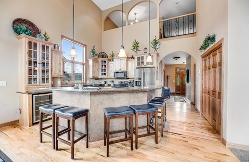Sturgis House | Spacious 3-story home w/private hot tub, pool table, firepit, electric fireplace