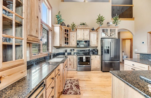 Sturgis House | Spacious 3-story home w/private hot tub, pool table, firepit, electric fireplace
