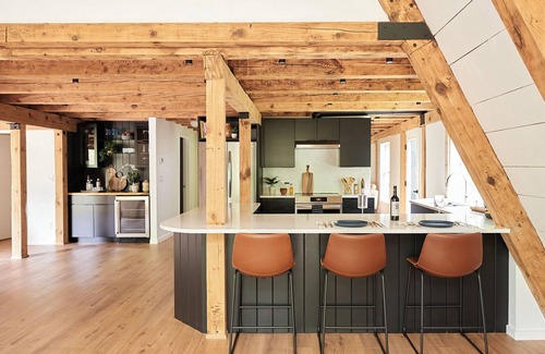 New Paltz Ski Chalet | Spacious A-Frame w/Game Room, Fire Pit & Modern Comforts in Hudson Valley
