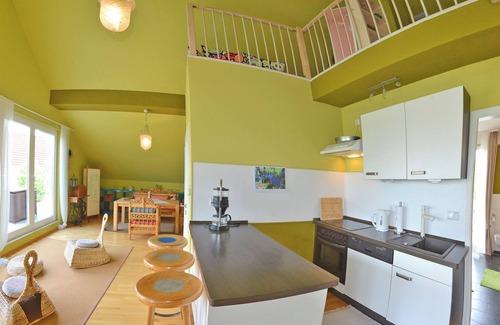 Mecklenburgische Kleinseenplatte Apartment | Spacious apartment 110sqm, at SEE, terrace and flower. Panoramic view, lake balcony 26m², south b. 12m²