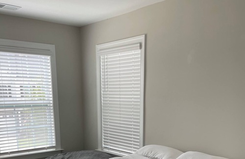 Fuquay-Varina House | Spacious Bedroom with Private Bathroom