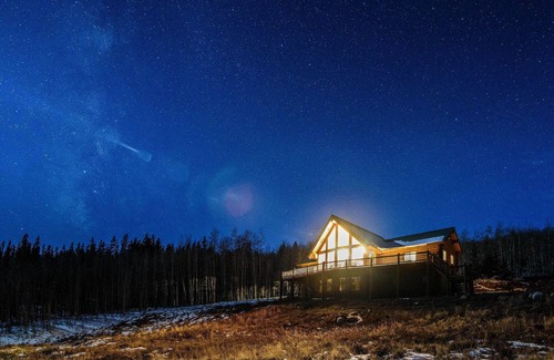 Fairplay Cottage | Spacious Fairplay Log Home w/Patio & Fire Pit!