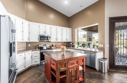 Foothills Club West House | Spacious home with private pool, jetted tub, fireplace, grill, & full kitchen