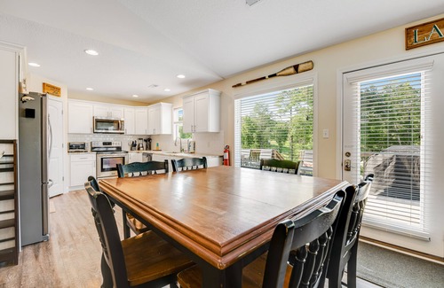 Maynardville House | Spacious, lakefront home with private dock, hot tub, chic decor, & amazing views