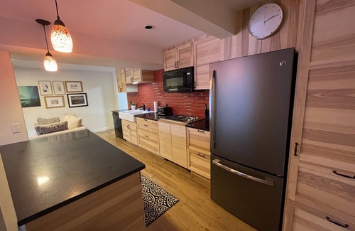 Banff Apartment | Spacious private king suite steps to DT Banff