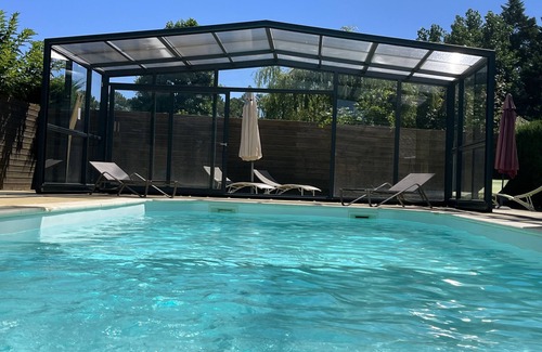 Messanges Apartment | Spacious, quiet, comfortable duplex, south-facing, heated covered swimming pool