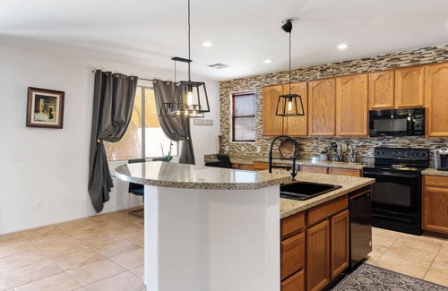 Laveen Village House | Spacious Resort-Style Retreat: Pool ~ Scenic Views