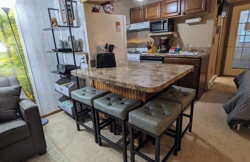 Snowshoe Condo | SPACIOUS Studio Sleeps 4, 3 min Walk 2 Slopes, Bike-friendly Window AC in summer