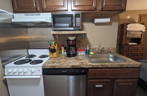 Snowshoe Condo | SPACIOUS Studio Sleeps 4, 3 min Walk 2 Slopes, Bike-friendly Window AC in summer