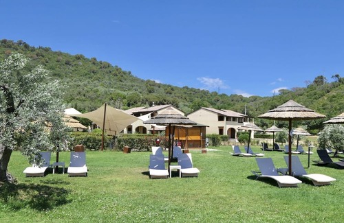 Suvereto Apartment | Spacious two-room apartments (about 45 sq m), featuring a large living room with equipped kitchenette and double sofa bed, double bedroom and bathroom with shower. Large covered first floor balcony.They are also equipped with:Bed linen and towels,dis