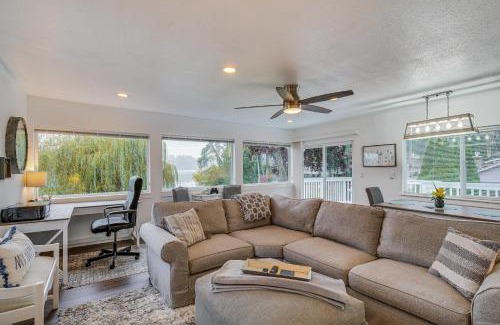 Fort Lewis House | Spanaway Lakefront House Dock, Fire Pit