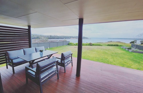 West Coast Tasmania House | Spectacular views of Macquarie Harbour from your very own private deck!