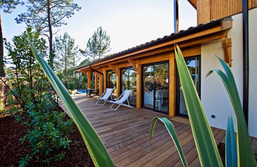 Lege-Cap-Ferret Villa | Splendid air-conditioned villa with heated pool between pond and ocean