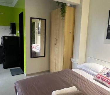 Mundhwa Apartment | Spring Studio Apartment Opp Passport Office with AC Balcony WiFi Kitchenette