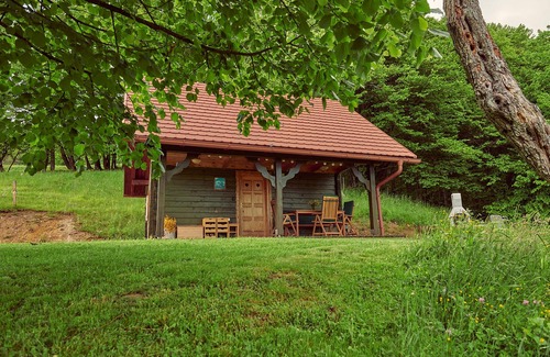 Olimje Cabin | Srčna, a beautiful peaceful log cabin on Tri vile estate with amazing view