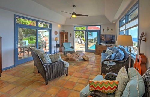 Magens Bay Villa | St Thomas Cliffside Villa with Pool and Hot Tub!