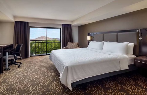 Camelback East Hotel | Standard King Room at Holiday Inn Phoenix Airport North - Outdoor Lounge & Pool