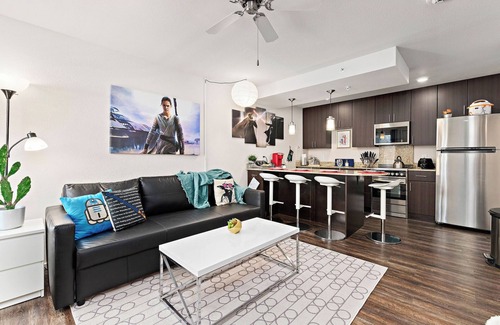 Prairie Village Apartment | Star Wars KING BD Fast WiFi Dedicated Parking with Workspace inside the room GYM