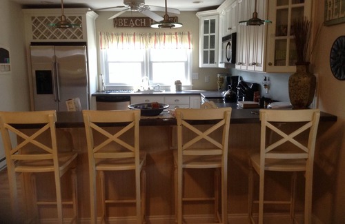 Stone Harbor Condo | Stone Harbor: Park your car and walk to everything. All essentials included.