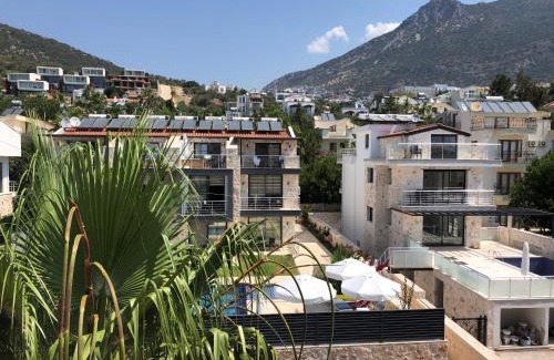 Kalkan Apartment | Stonehouse Aparts Dublex 3+1 mit Meerblick und Jakuzzi Kalkan No:5
