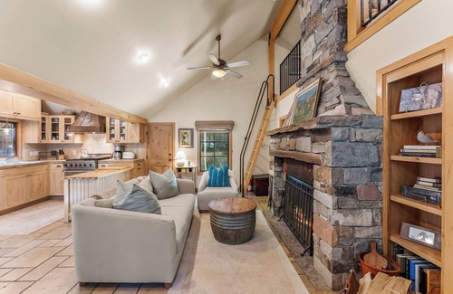 Sundance Cabin | Storybook Stone Cottage, Short Walk to Resort, Hot Tub, Fireplace