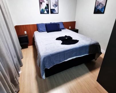 Centro Apartment | Studio 705 Premium no Centro de Chapecó com Varanda Piscina Academia e Vaga Garagem AP Completo