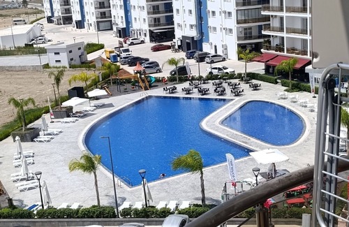 Trikomo Apartment | Studio apartment in iskele with pool and restaurants and 200 meters to sean