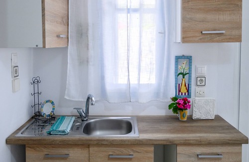 Marpissa Apartment | Studio Apartment 'Ktima San Antonio Paros - Parion' with Sea View, Wi-Fi and Air Conditioning