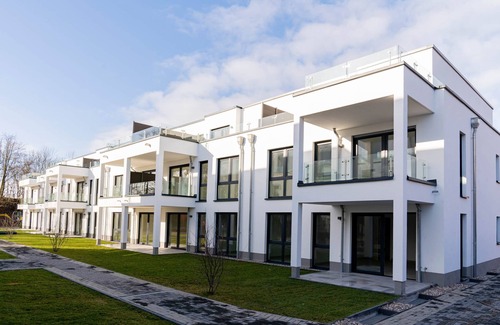 Dormagen Apartment | Studio apartment no. 9 on the 2nd floor on the right (street side, roof terrace)