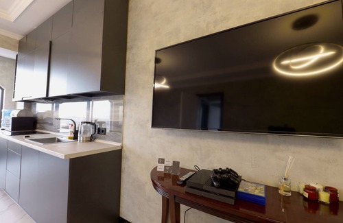 Bishkek Apartment | Studio apartment on the top floor of a 12-storey luxury building.