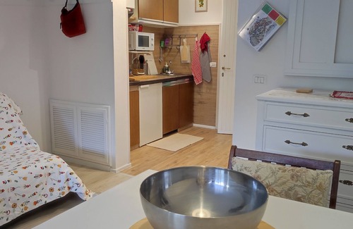 Fiumalbo Apartment | Studio apartment with a view of Mount Cimone and the village of Fiumalbo