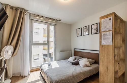 Charpennes - Charmettes Apartment | Studio Charpennes - Parking privé gratuit