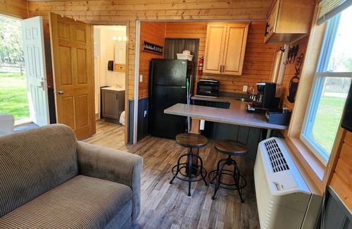 Trempealeau Cottage | Studio cottage at Lake Road Campground, near the Majestic Mississippi River.
