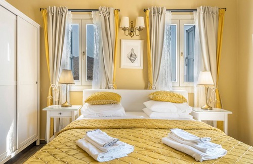 Pedi House | Studio 'No 1 Double Symi Nautilus' with Sea View, Wi-Fi and Air Conditioning