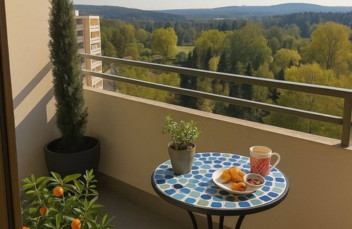 Jakobshof Apartment | Studio Ypsilon with a picturesque view