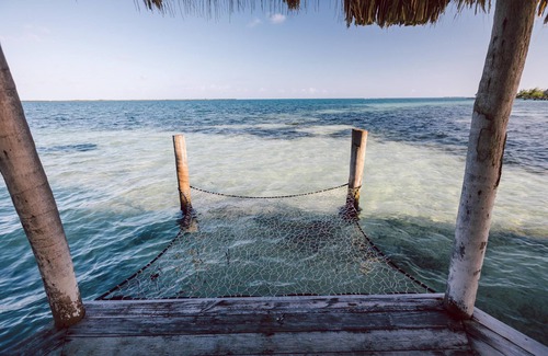 Thatch Caye Resort | Stunning Ocean Views Bungalow w/Private Walk-In Shower - A/C Included